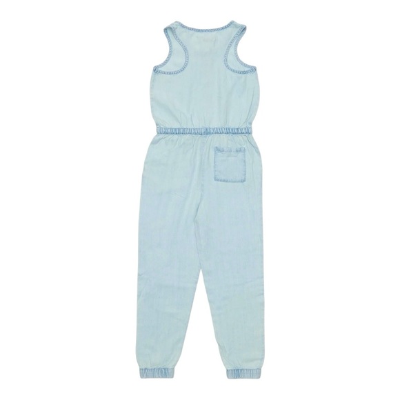 098 Silver Jeans Co. 5 Year Old Girl Light Blue Jumpsuit - Picture 3 of 6
